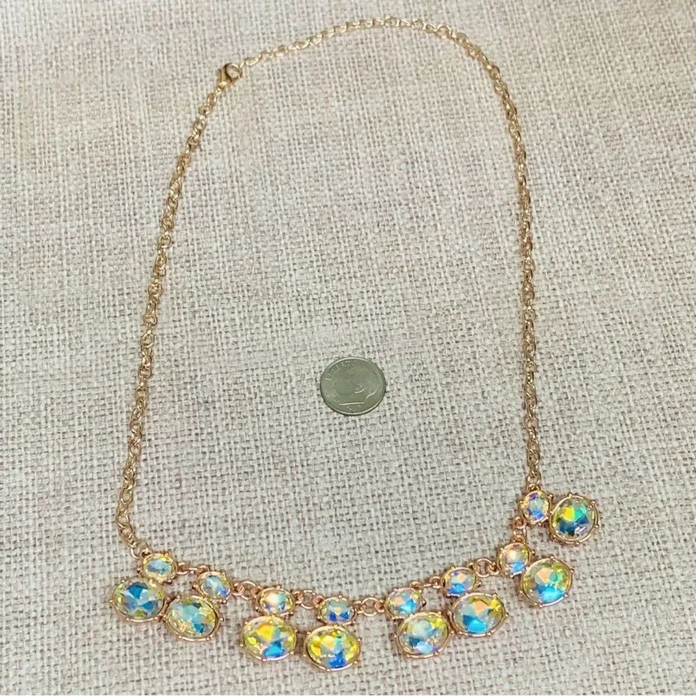 Rose Gold AB Crystal Necklace